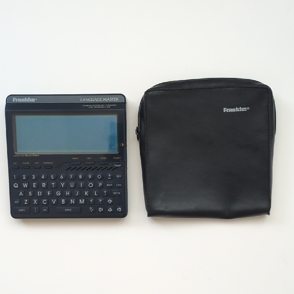 Franklin Language Master Speaking Dictionary LM-6000 Tested Working w/ Zip Case - Picture 1 of 8